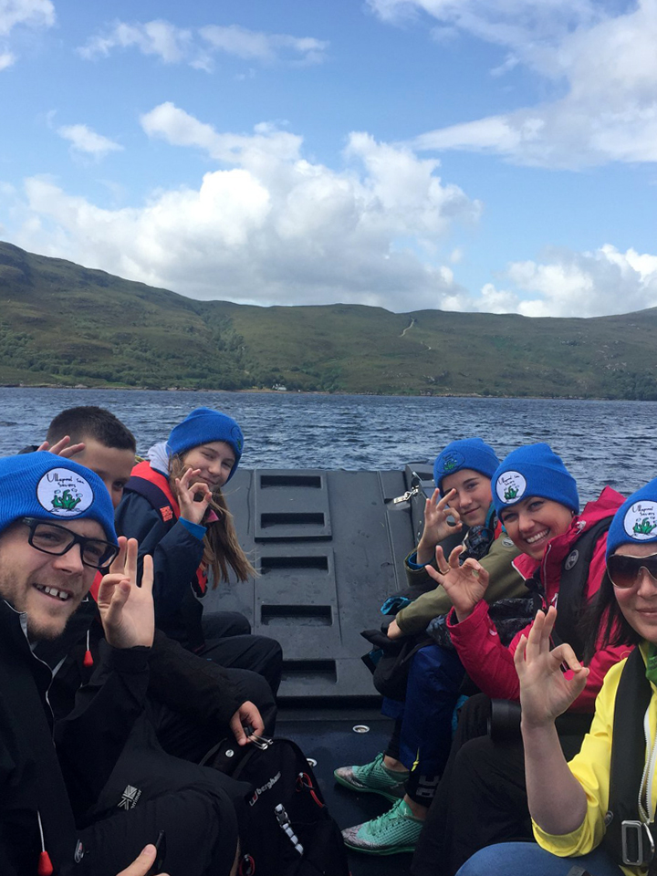 Gail Ross Ullapool Sea Savers in Loch Broom
