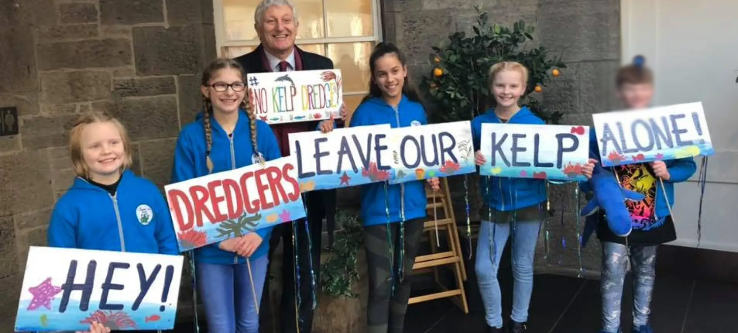 Young SeaSavers Lobby To Ban Kelp Dredging in Scotland